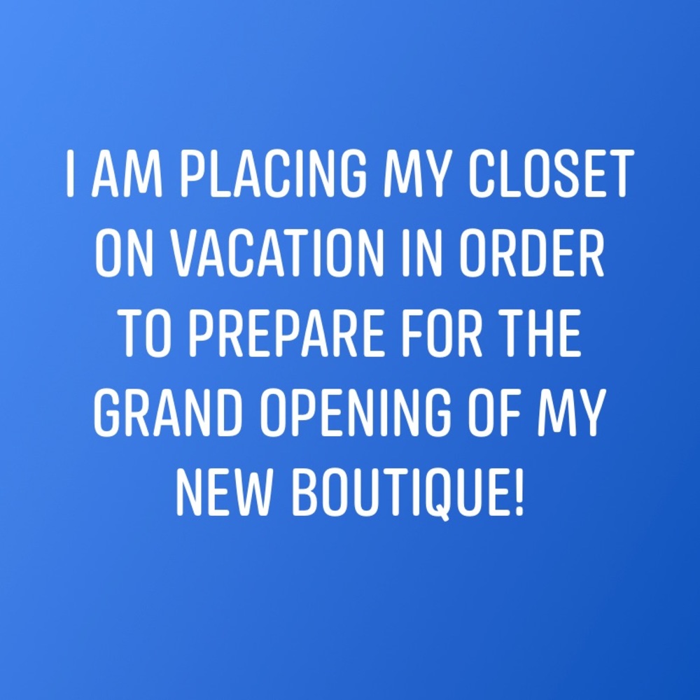New Boutique Owner